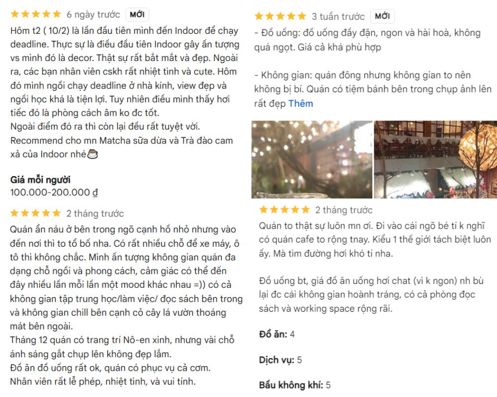Khám Phá 12+ Quán Cafe Đẹp Ở Tây Sơn Với Đồ Uống Ngon 7 Đánh giá quán cà phê với nội dung về không gian, đồ uống, dịch vụ và giá cả, kèm hình ảnh không gian quán.