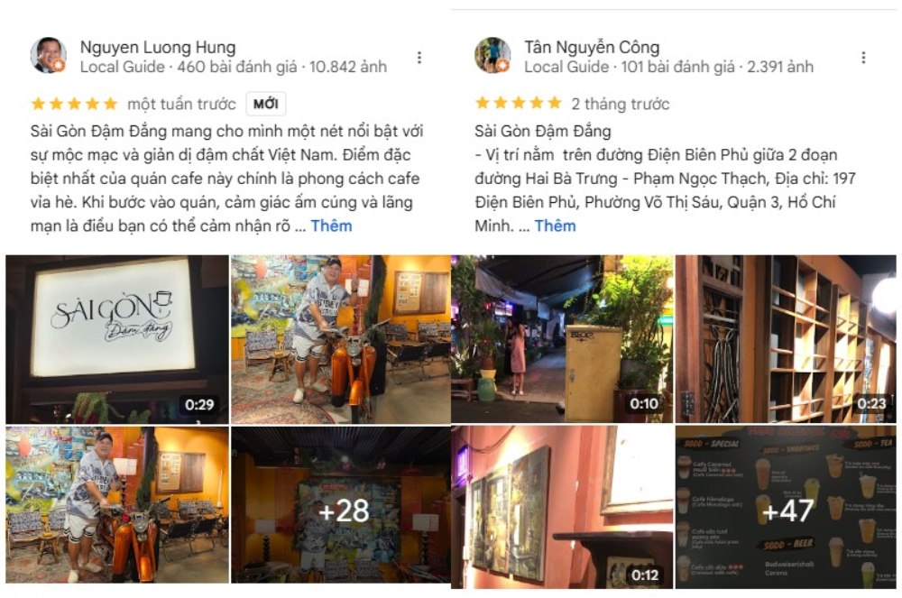 Khám Phá Top 6 Quán Cafe Mở Cửa 24h Tại Quận 3 Cho Người Yêu Thích Cú Đêm 15 Các đánh giá và hình ảnh về quán cà phê Sài Gòn Đậm Đắng, với nội thất và thực đơn phong phú.