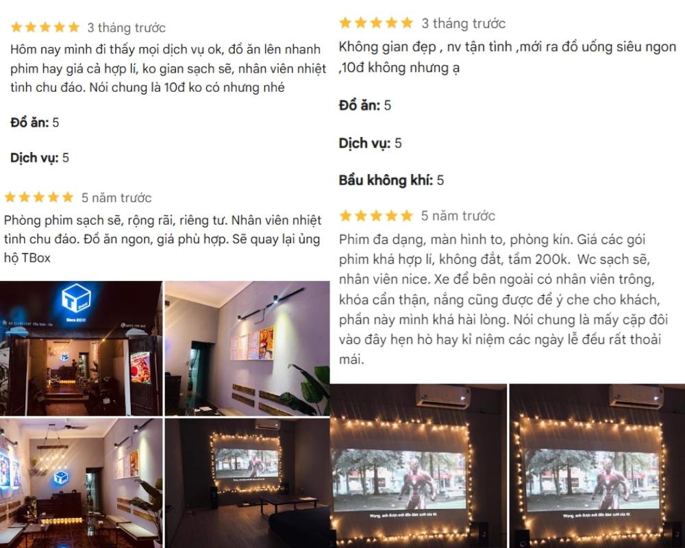 Khám Phá 12+ Quán Cafe Đẹp Ở Tây Sơn Với Đồ Uống Ngon 9 Các đánh giá về dịch vụ xem phim, kèm hình ảnh nội thất và màn hình chiếu trong không gian phòng phim.