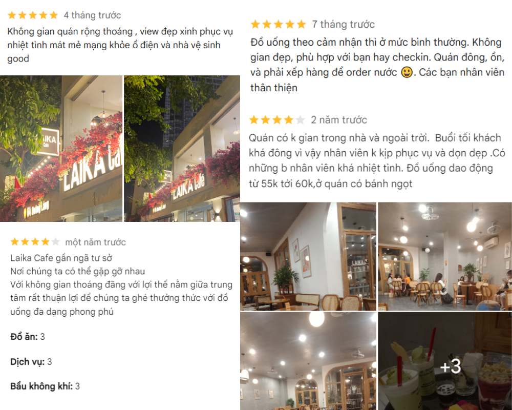 Khám Phá 7 Quán Cafe Tuyệt Đẹp Ở Ngã Tư Sở: View Đẹp, Đồ Uống Ngon, Giá Phải Chăng 14 Hình ảnh gồm nhiều đánh giá và ảnh về không gian quán cà phê với nội thất và đồ uống.
