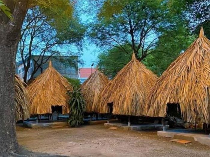 Gợi ý 14 quán cà phê chòi mát mẻ, thư giãn tại TPHCM 7 Những túp lều tranh truyền thống nằm dưới tán cây xanh, tạo không gian yên bình và gần gũi với thiên nhiên.